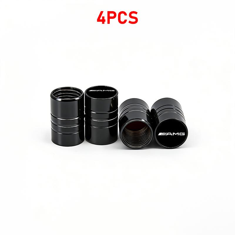 4Pc Car Wheel Tire Valve Caps Air Stem Tyre Plug Accessories For Mercedes-Benz W203 W204 W205 W212 W213 W166 W167 W176 W177 W223