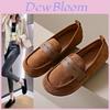 Vintage Style Women's Casual Flat Shoes Soft Sole Round Toe Low Top Slip On Footwear