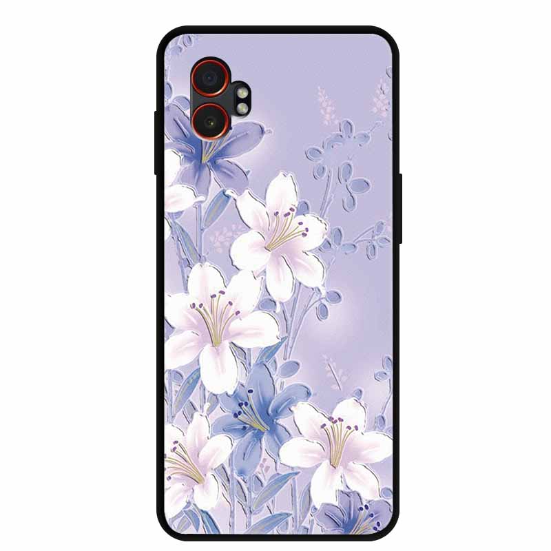 3D Emboss Case For Samsung Galaxy XCover7 Pro 5G Phone Case Flowers Silicone Soft Back Cover For Samsung Galaxy XCover7Pro Case