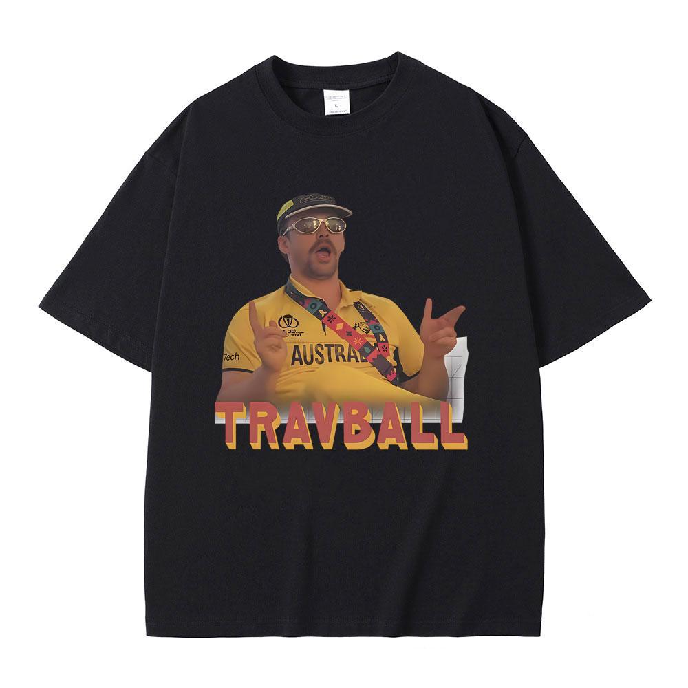 Travis Head TravBall Graphic Tshirt Men Women Fashion Loose Oversized Short Sleeve T Shirts Male Casual Vintage Cotton Tshirts