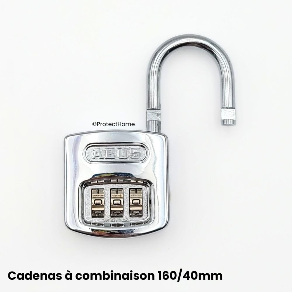 Japan Lock Service ABUS Adjustable Number 160 3-Digit Padlock, Series, 40cm, 160/40