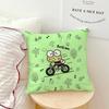 Cushion Cover Green Cartoon Soft Pillow Sro Case For Sofa Kawaii Living Room Home Frog Office K-Keroppi Decor Protective Covers