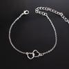 Boho Bling Hollow Out Love Foot Chain\ Zinc Zinc Alloy Leg Chain Double Heart Anklet  Travelling Souvenir