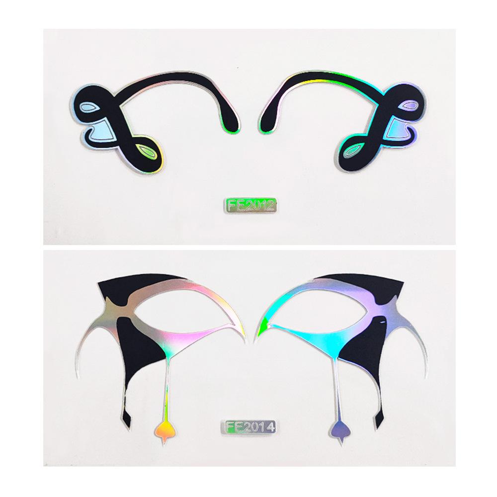 Προσωρινό αυτοκόλλητο προσώπου Αυτοκόλλητο τατουάζ Stage Art Αυτοκόλλητο ομορφιάς DIY Προσομοίωση λέιζερ αυτοκόλλητο με λέιζερ