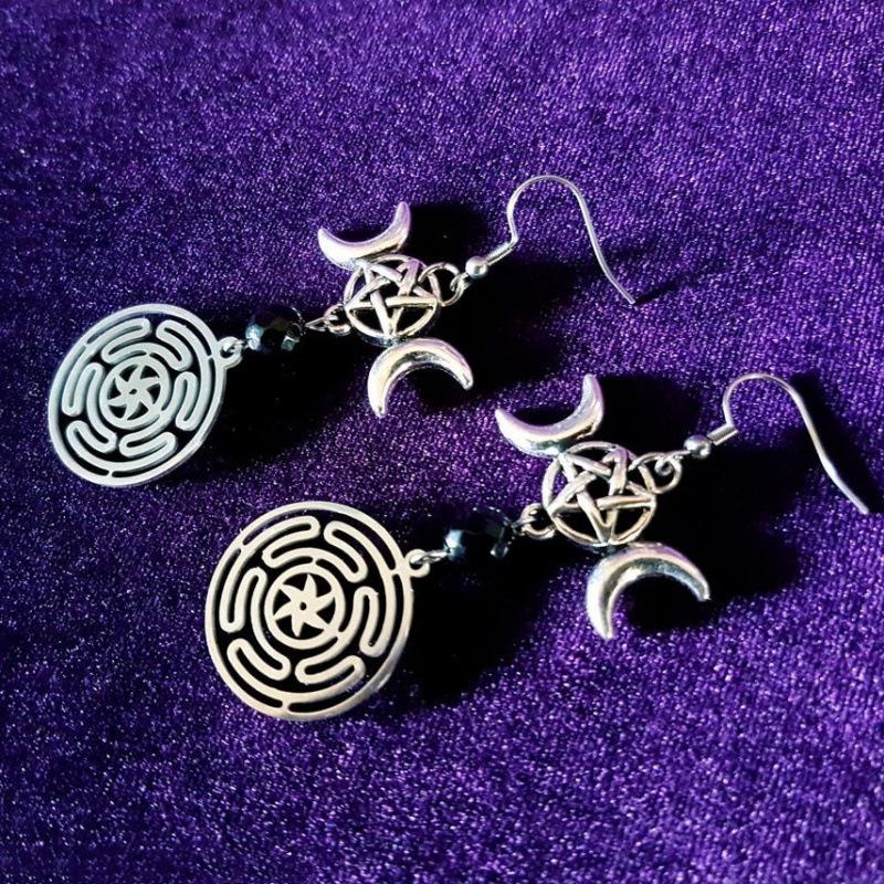 Inverted Pentagram Earrings - Cross-Border Hot Seller