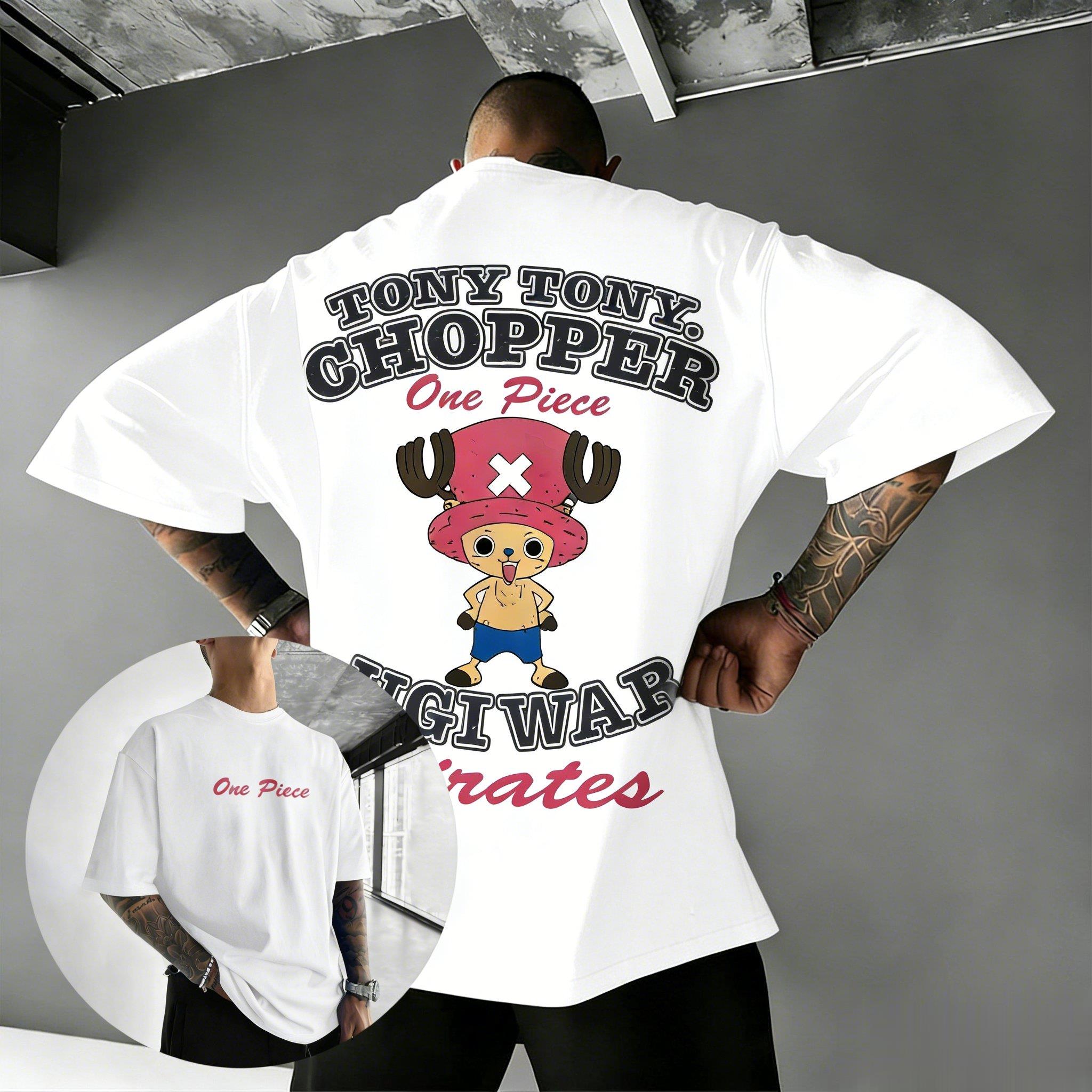 

One Piece Tony Chopper Anime T Shirt Men Women Cotton Short Sleeve Tee Cartoon Graphic Print Streetwear Casual Summer Tops 2026 4XL