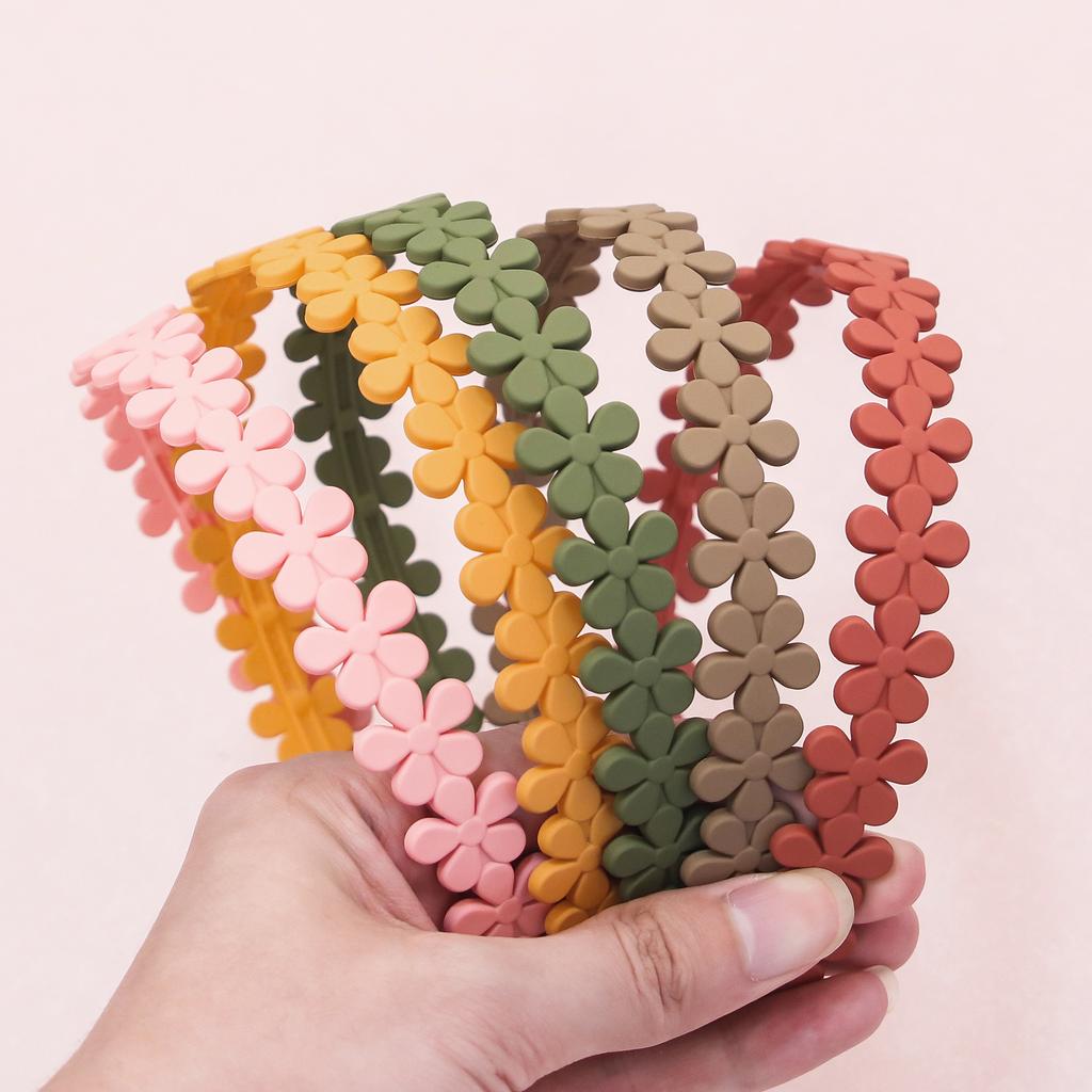 4/5/6pcs Fashion Matte Headband For Women Girls Thin Headband Female Plastic Teeth Hairbands Simple Hair Accessories Mix Styles