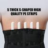 Light Thin Orthopedic Rigid Adjustable Back Brace for Lower Back Pain Relief with Lumbar Pad Support for Men/Women