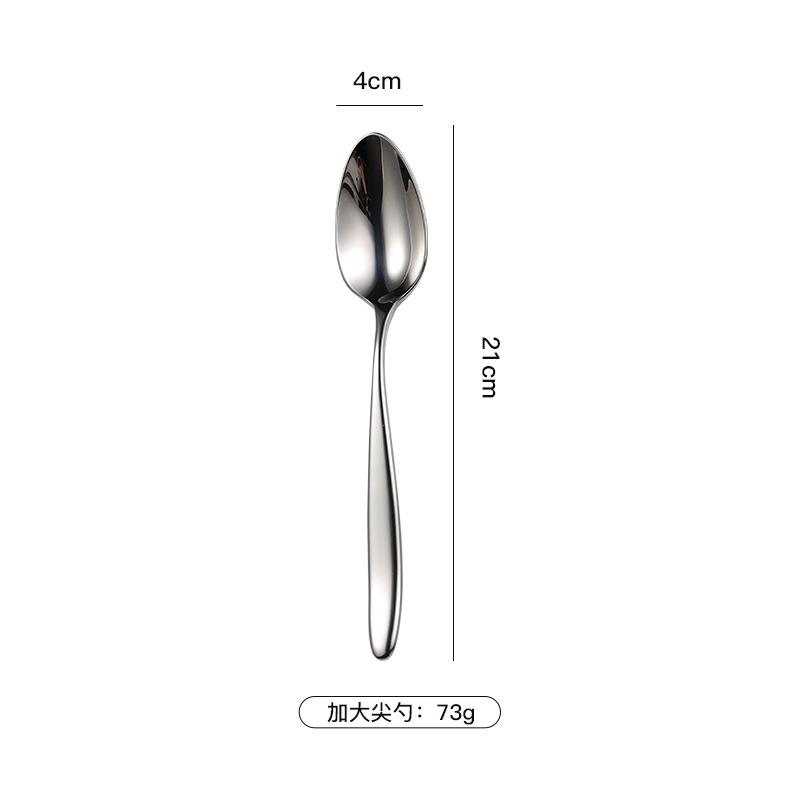 304 Stainless Steel Tableware Knives, Forks and Spoons S368 Series Multi-specification Smooth Edge Treatment Hotel Supplies 304