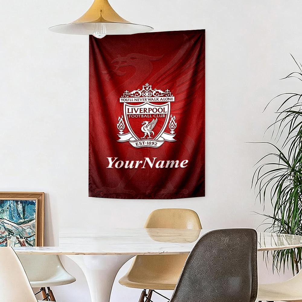 Liverpool Custom Your Name Wall Decor Tapestry Art For Pet Memorial Birthdaywedding Party Backdrop Family Gift