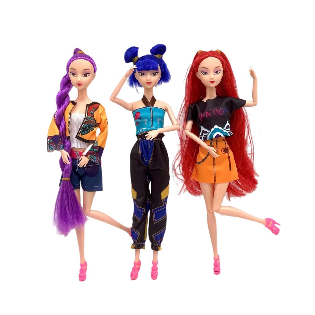 Anime k pop Demon hunters Witch Hunter Group High appearance Glue doll doll Girl's heart Decorative doll Holiday Gifts