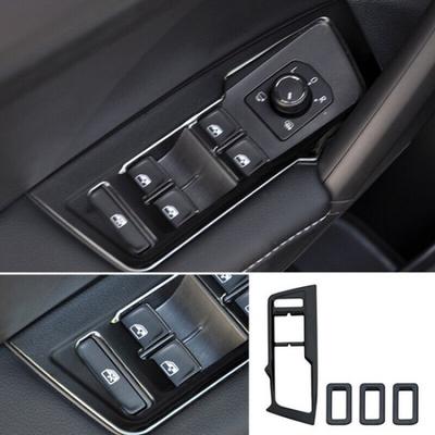 For Volkswagen Tiguan 2017-2021 Window Switch Button Garnish Trim Black Titanium