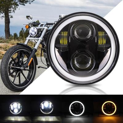 5,75 Zoll Motorrad-Scheinwerfer-Signallampe, Motorrad-LED-Scheinwerfer für Harley