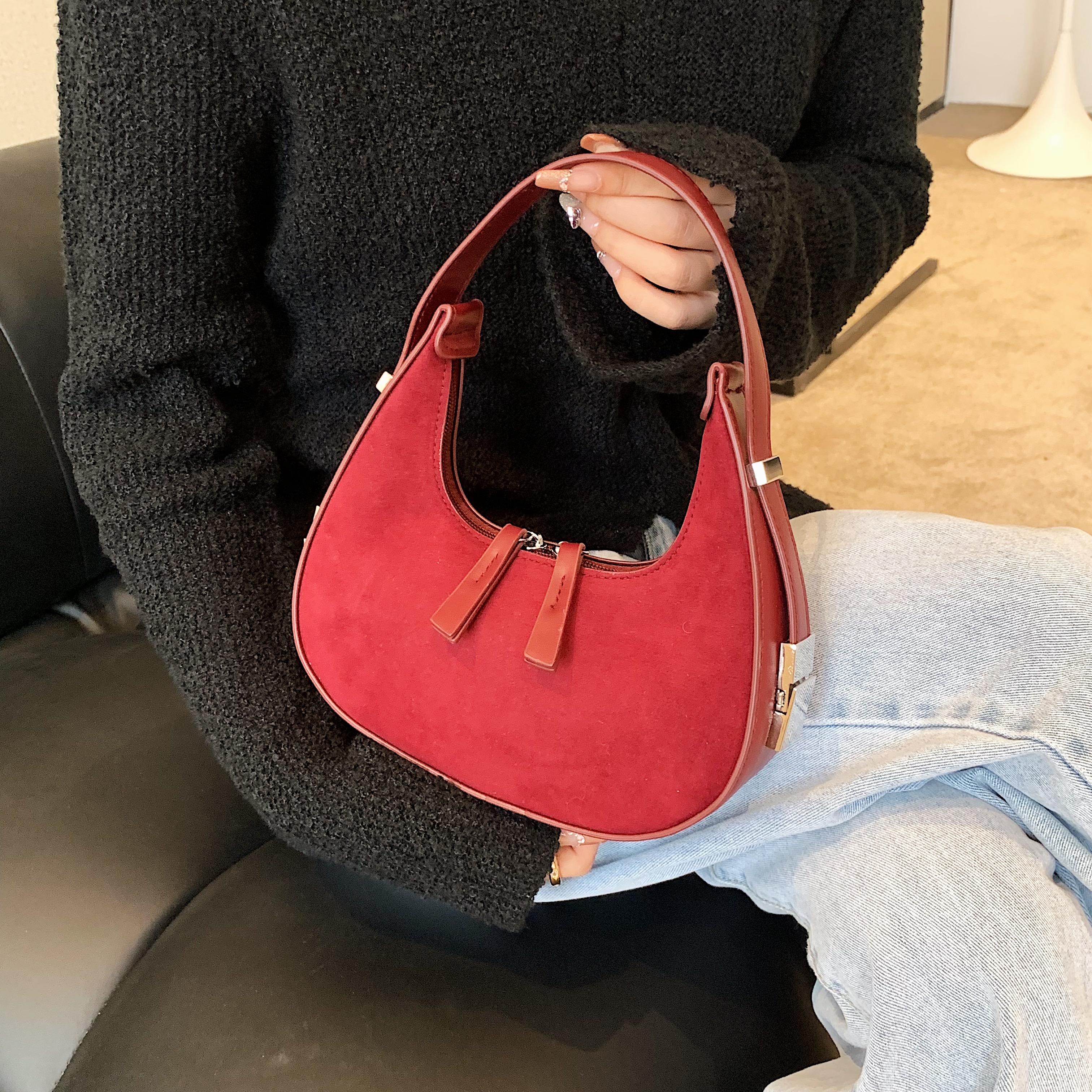 

Сумка-мешок из матового полиуретана Moon Bag стильная ретро-сумка с регулируемым плечевым ремнем однотонная сумка через плечо