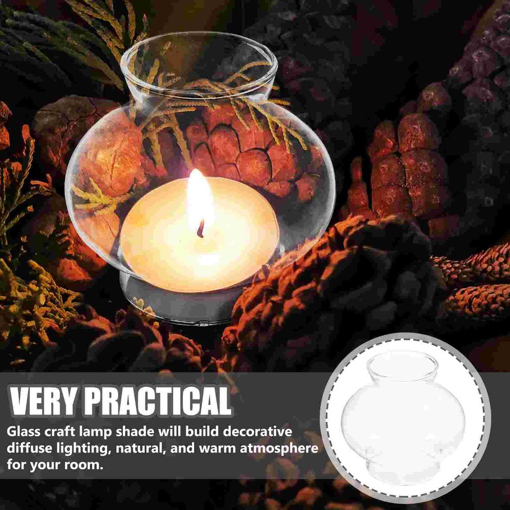 Öllampe Windfester Lampenschirm Transparent Kerosinabdeckung Vintage Dekor Kronleuchter