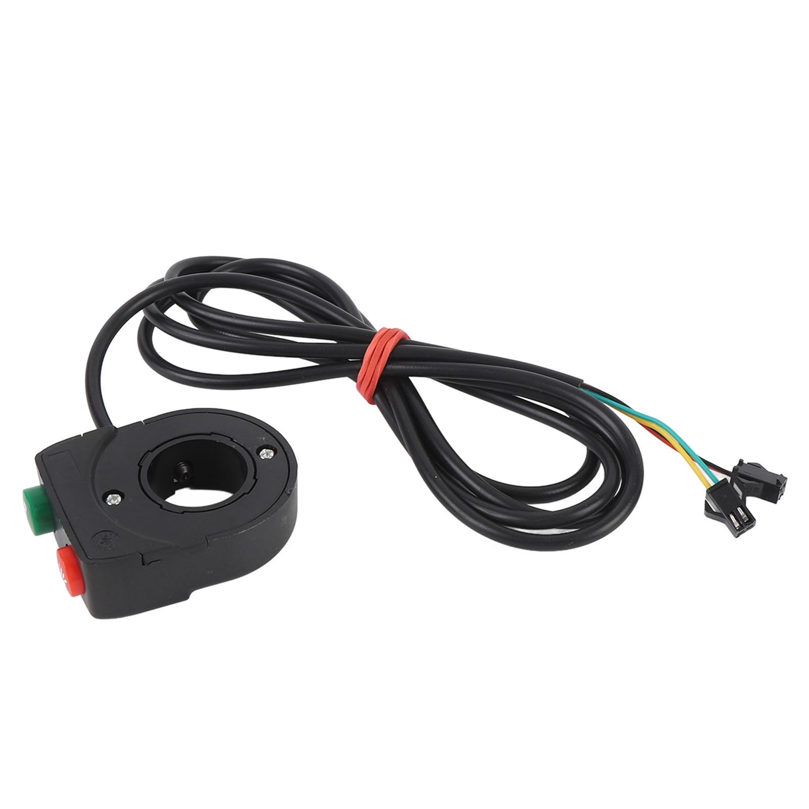 

2 in 1 Motorcycle Horn Light Switch Handlebar Light Horn Turn On Off Switch Button for Scooter Electric Cycle 1.5