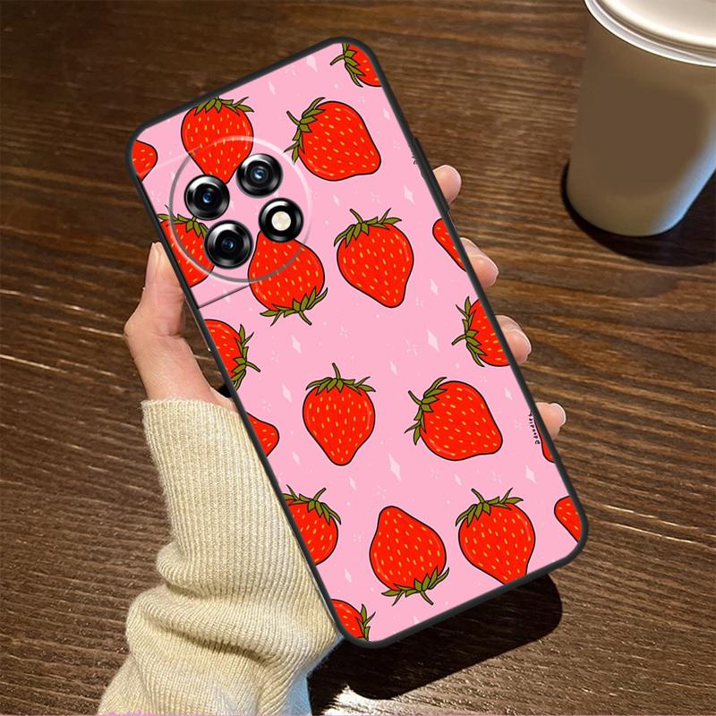 Strawberry For OnePlus Nord CE 5 2 3 4 Lite N20 N30 Case For OnePlus 15 R 13 12 11 8T 10T 13T 12R 13R