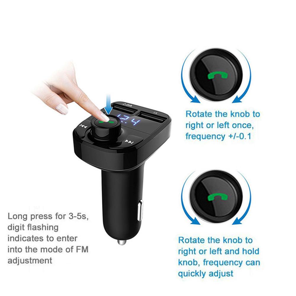 Wireless Bluetooth Handsfree Car Kit FM Transmitter MP3 Player Dual USB Chargerbuy at a low