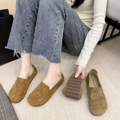2025 printemps nouveau Chaussures Doudou chaussures simples semelle souple respirantes chaussures de mère plates antidérapantes résistantes à l'usure polyvalentes confortables chaussures en tissu