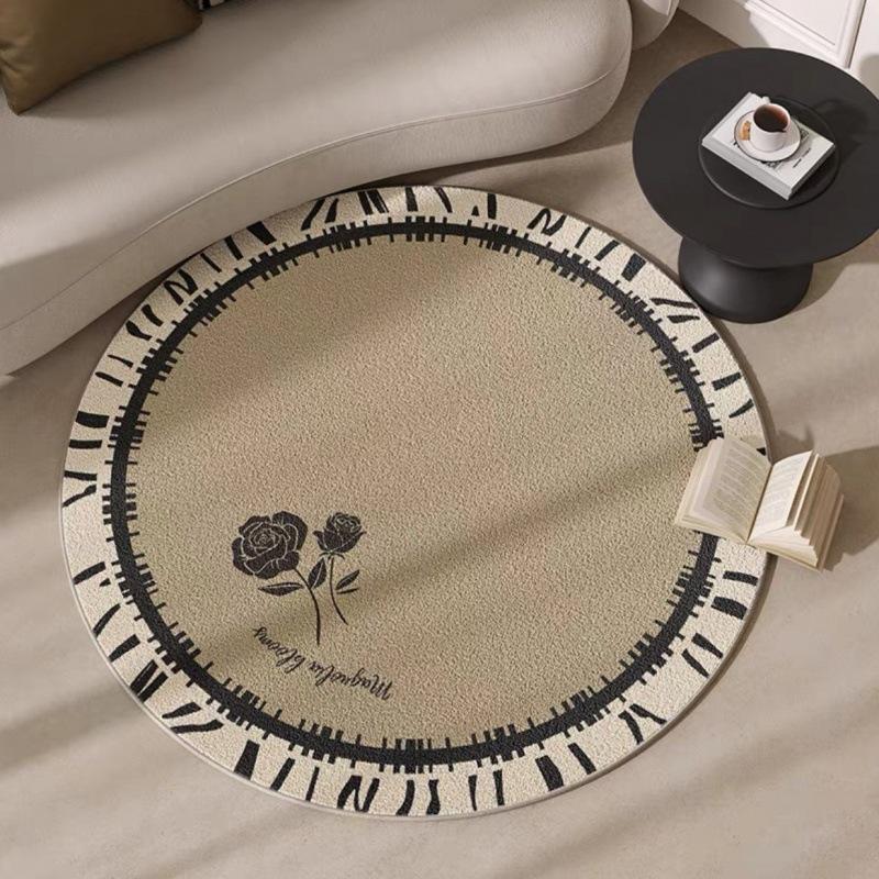 Circular Carpet Living Room Tea Table Carpet Light Luxury Bedroom Bedside Carpet Cloak Room Rocking Chair Foot Mat
