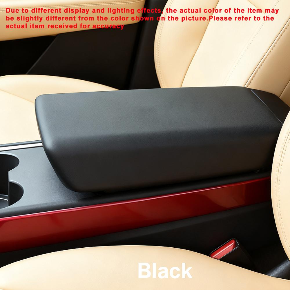 Car Central Console Cover Armrest Box Cover Protection TPE Car Decal Modification Accessories for Tesla Model 3 Model Y