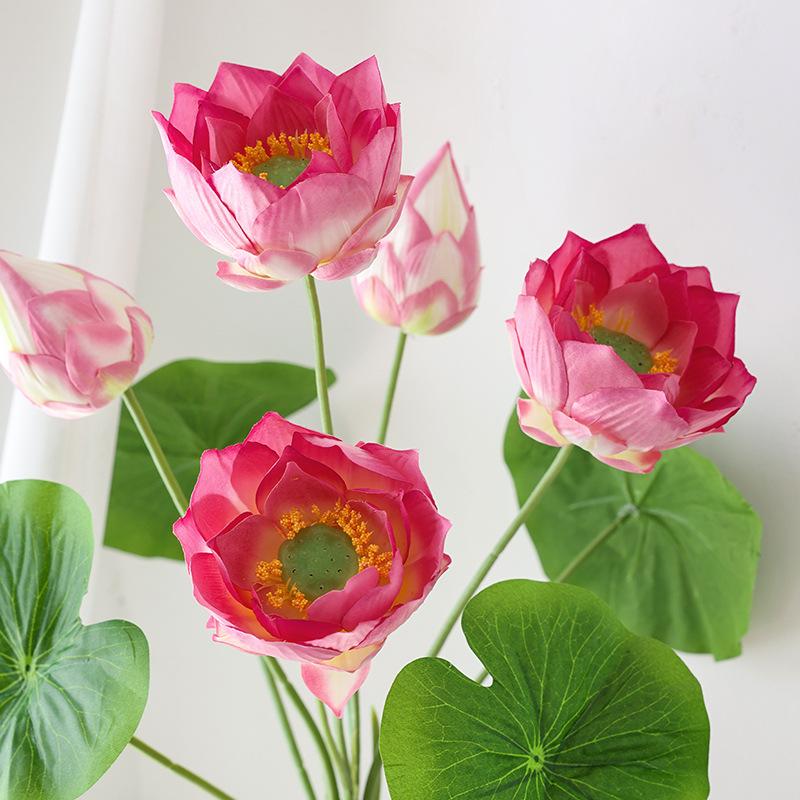 Artificial Lotus Pond Decor: Single Display for Living Room, Photo Props, or Landscaping