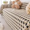 Anti-Scratching Plush Sofa Towel Thousand Bird Velvet Skin-Friendly Plush Warm Home Non-Slip Cover Cover All-Inclusive Universal Sofa Cover