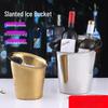 ZISIZ Large Matte Black Crystal Champagne Ice Bucket
