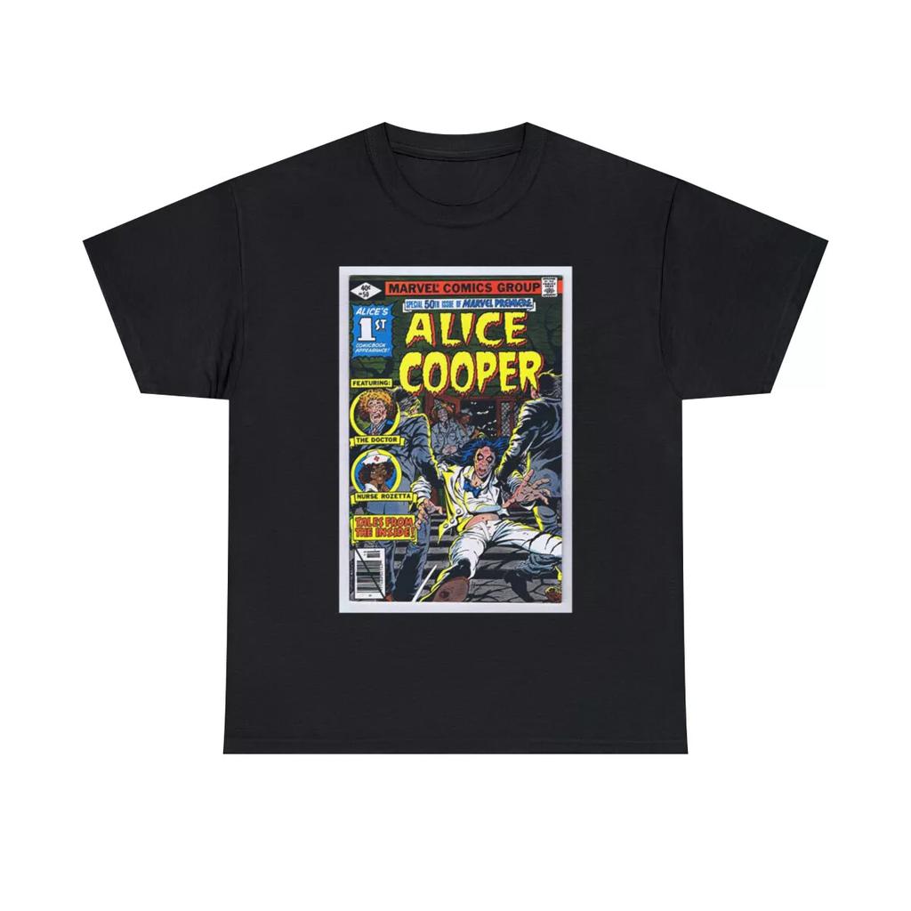 Alice Cooper Marvel Comic Book Cover Men's Short Sleeve T Shirt