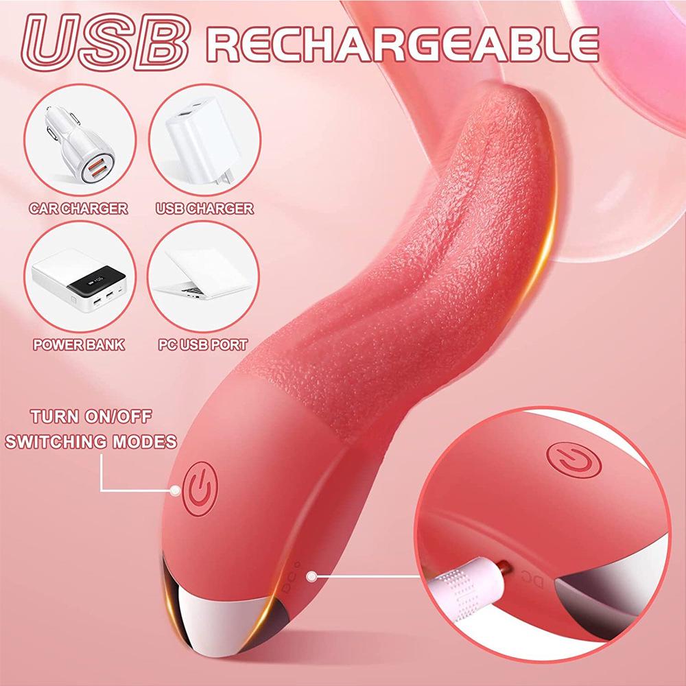 Female Tongue Vibration Massager for Enhanced Pleasure