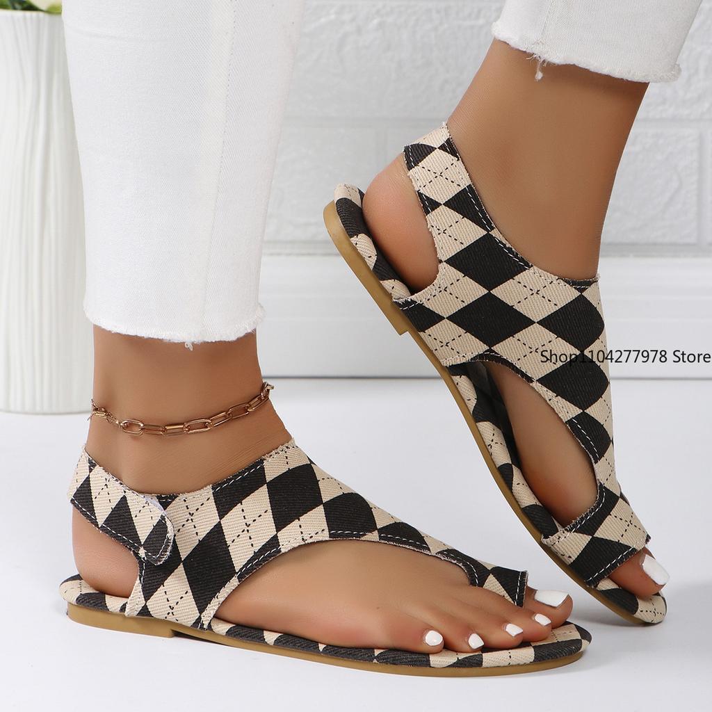 Fashion 2025 New Women Sandals Summer Flats Clip Toe Sandals Beach Designer Sandals Sling Back Fashion Casual Shoes for Women Flip Flops