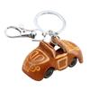 First Layer Cowhide Mini Car Keychain Pendant Locomotive Car Key Chain Accessories Bag Cute Trendy