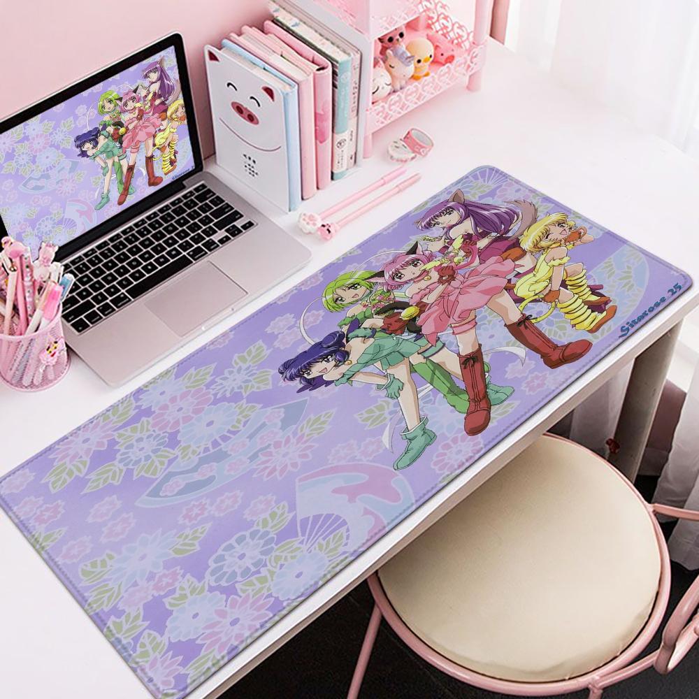 Tokyo Mew Mew Mouse Pad xCM Nonslip Gaming Mousepad Gamer ESports Mouse Mat Game Mechanical Keyboard XXL Desk Mat