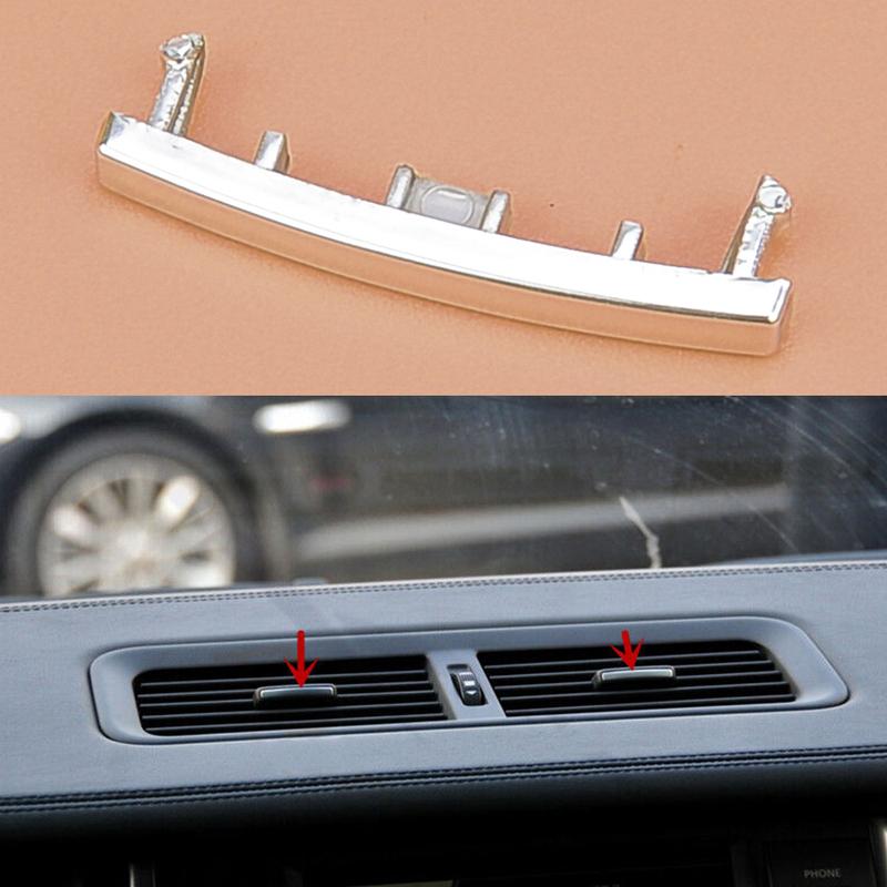 Chrome Style A/C Vent Outlet Paddle Trim Strip ABS Fit for Land Rover Range Rover 2007 2008 2009 2010 2011 2012
