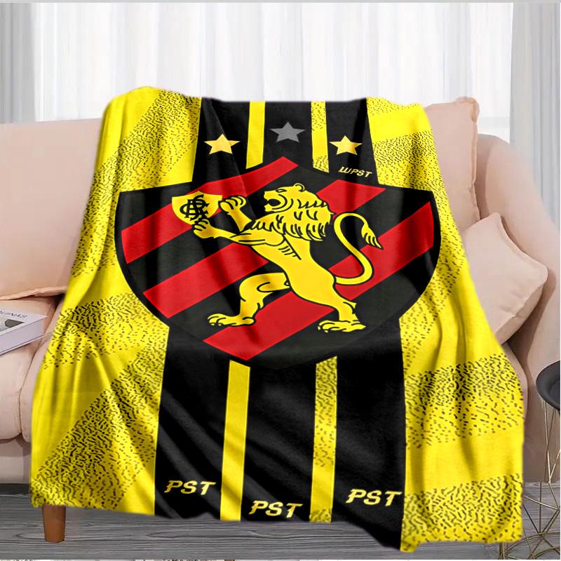 Sport Club Football Crest Printed Throws Blanket Soft Flannel Blankets for Couch Bed Gifts for Men Women Picnic Blanket Christmas Gifts