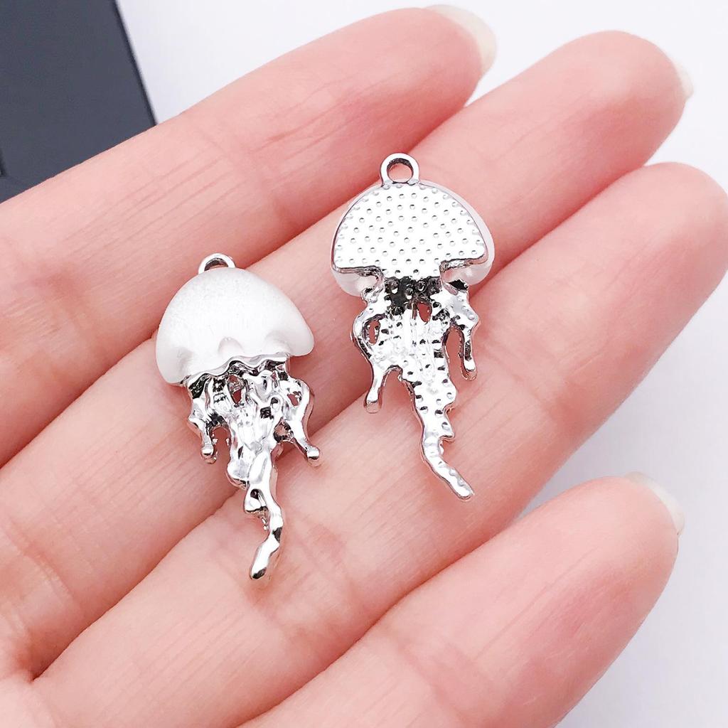 Iridescent Ocean Pig Pendant Sticker for DIY Jewelry: Earring, Necklace, Bracelet, Keychain