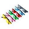 Mosaic glasses two-dimensional sunglasses personalized pixel sunglasses party funny non-mainstream plaid Internet celebrities