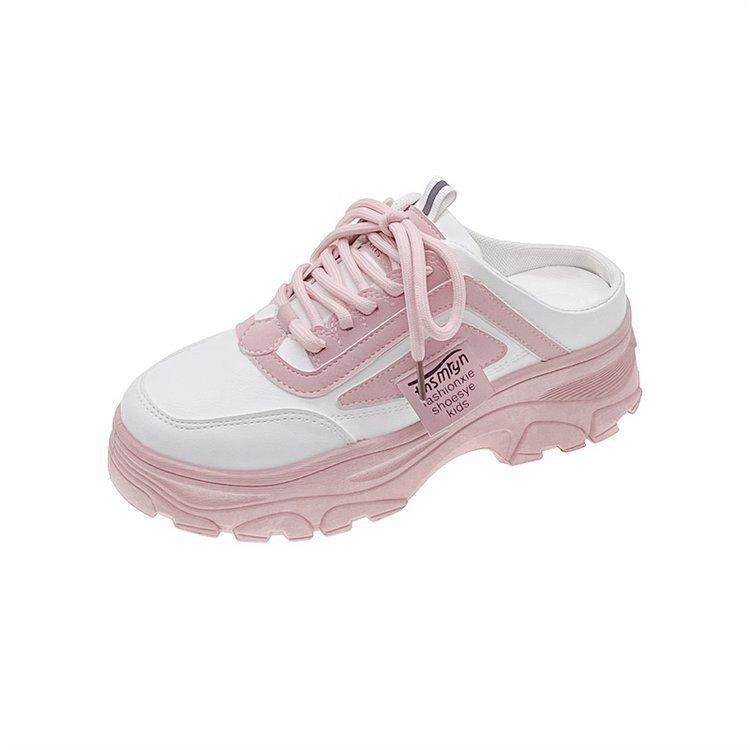 Toe Box Women's Shoes Rubber Pu Fashion Breathable Summer New Sports Casual Half Slippers Wholesale