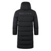 Kelme Men's Long Padded Hooded Coat for Outdoor Training, Fall/Winter (Black, L)
