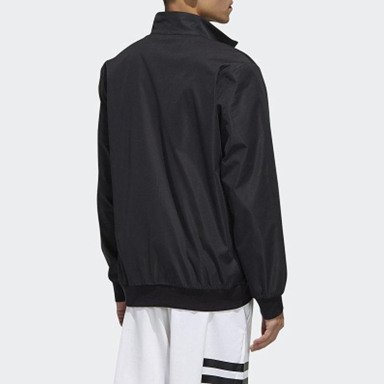 adidas Jackets Men's Black Stand Collar Moderate Other FL0313