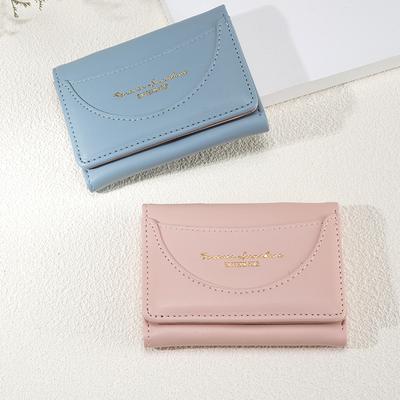 Kurzes Damen Mode Faltgeldbörse Student Einfach Multifunktional ID ins Münzbeutel Han