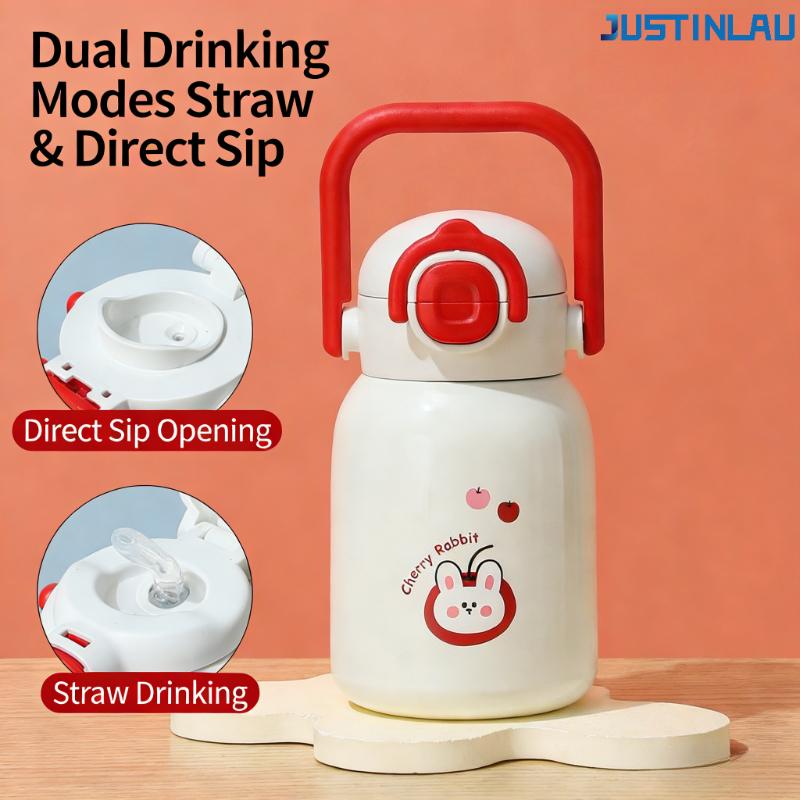 Изолированная кружка из нержавеющей стали 316, кружка-поилка, подходит для небольшого объема, портативная изолированная кружка для студентов 500ml