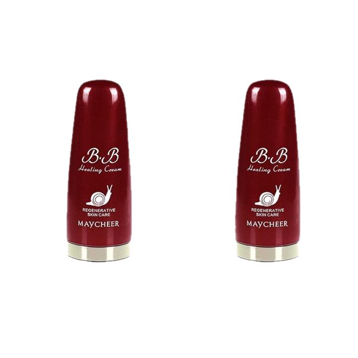 MAYCHEER Snail Rejuvenating Multi-effect BB Cream with Sponge Applicator