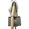 GUCCI 498156 Small Chain GG Supreme Be leather Padlock Shoulder Bag beige leather Women Used