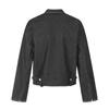 Mens Slim Fit Denim Jacket Stand Collar Long Sleeve Casual Outerwear