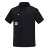 Comfortable Unisex Cook Shirt Short Sleeves Professional Kitchen Wear Hotel Restaurant Work Coat