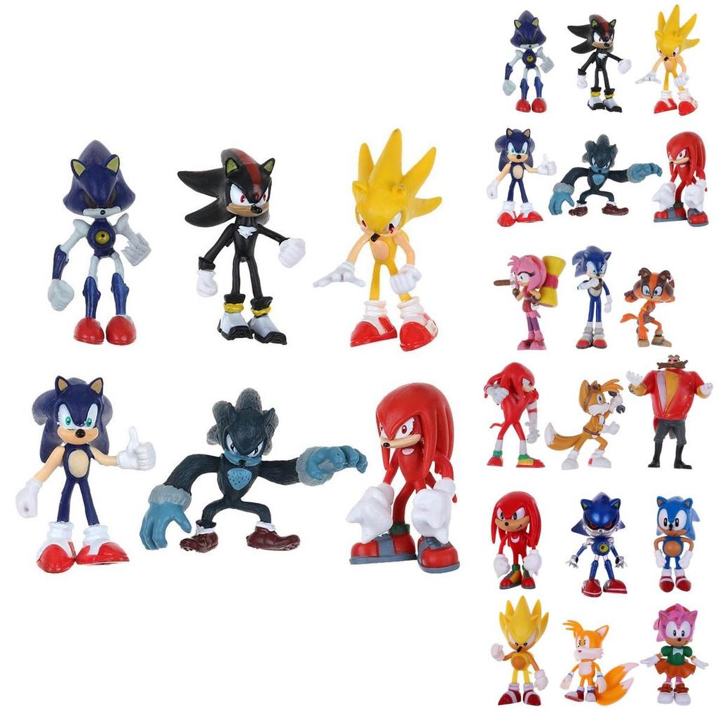 Premium Quality Cute Sonic The Hedgehog Game Action Figures Toy Set For Kids And Adults