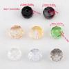 20Pcs Glass Beads High Transparent Colored Cut Glass Crystal Spacer Beads For DIY Jewelry Making Accessories