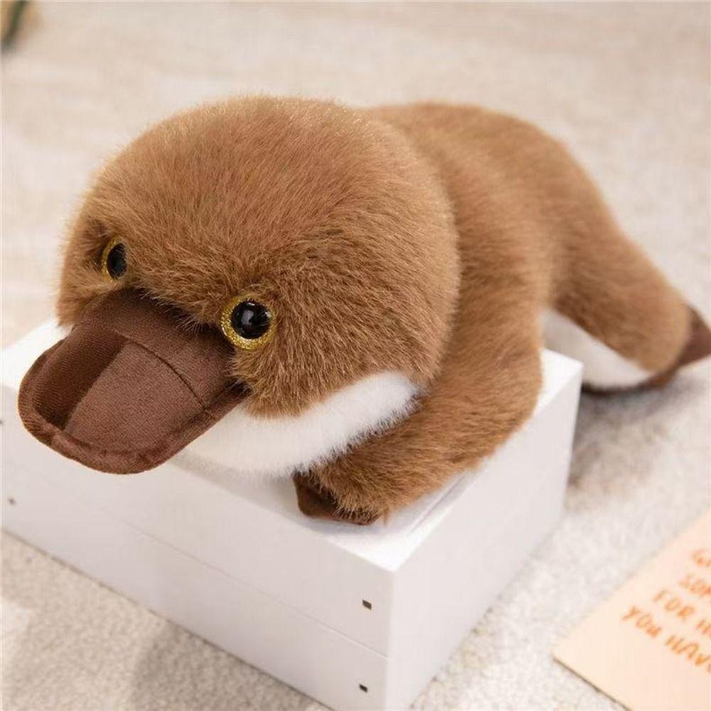 Super Soft Simulation Platypus Toy Fluffy Material Stuffed Animal Doll  Birthday Present