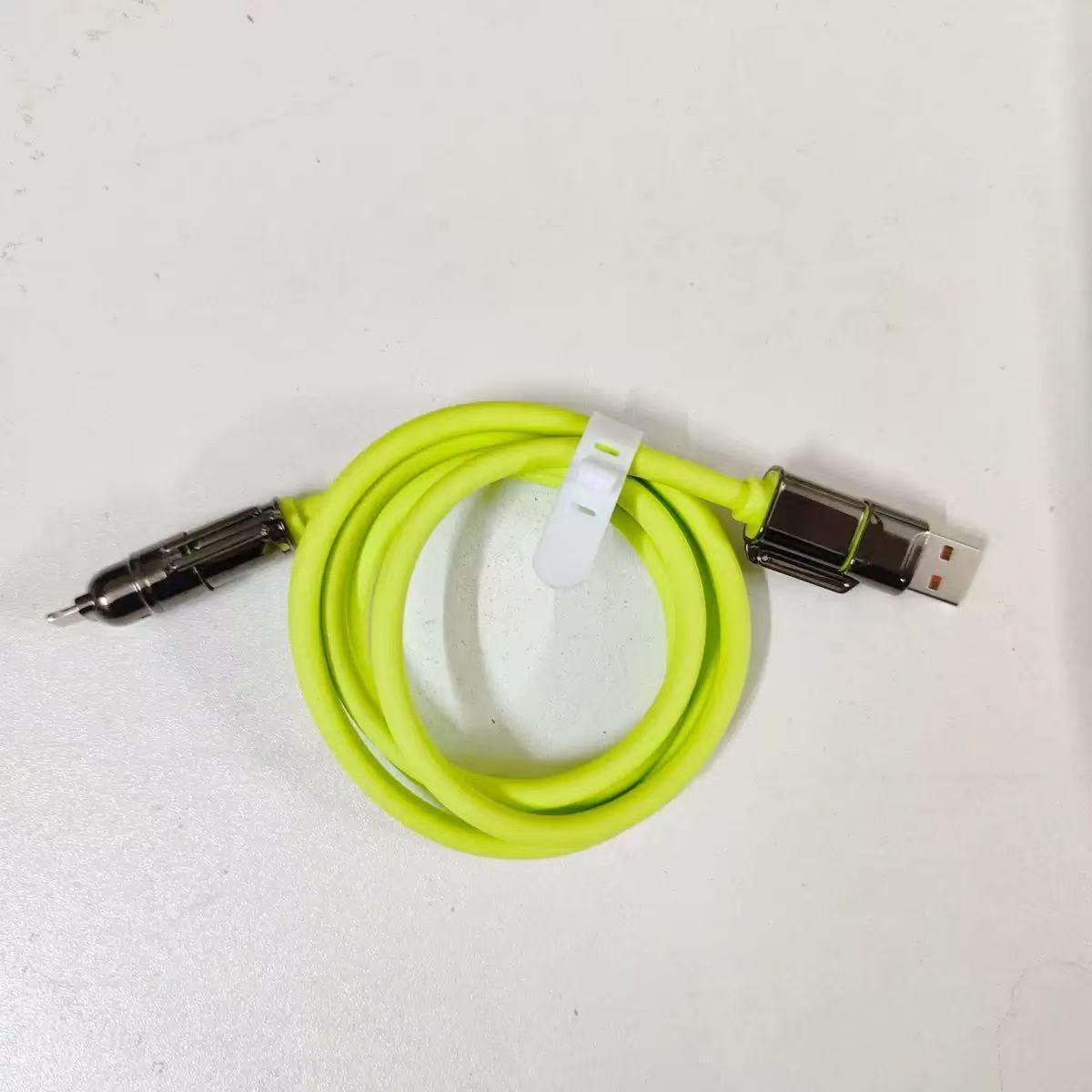 

Кабель для быстрой зарядки PD 240 Вт с двумя разъемами Type-C для Apple и Huawei (Четыре в одном) 1 meter